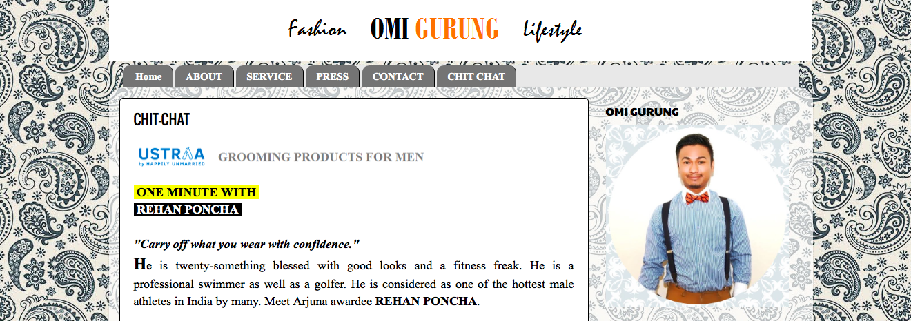 One Minute With Rehan Poncha